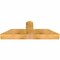 Ekena Millwork Portland Rough Sawn Timber Gable Bracket, Western Red Cedar, 48"W x 16"H x 6"D x 6"F, 8/12 Pitch GBW048X16X0606POR00RWR - alternate 3
